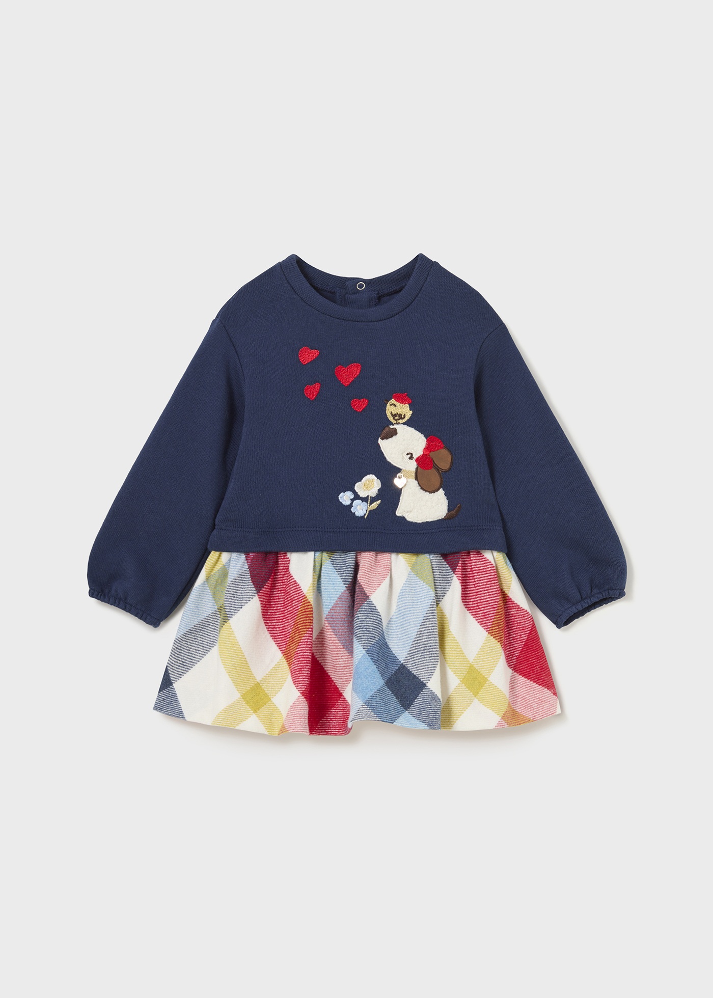 Vestido com estampa de bebê