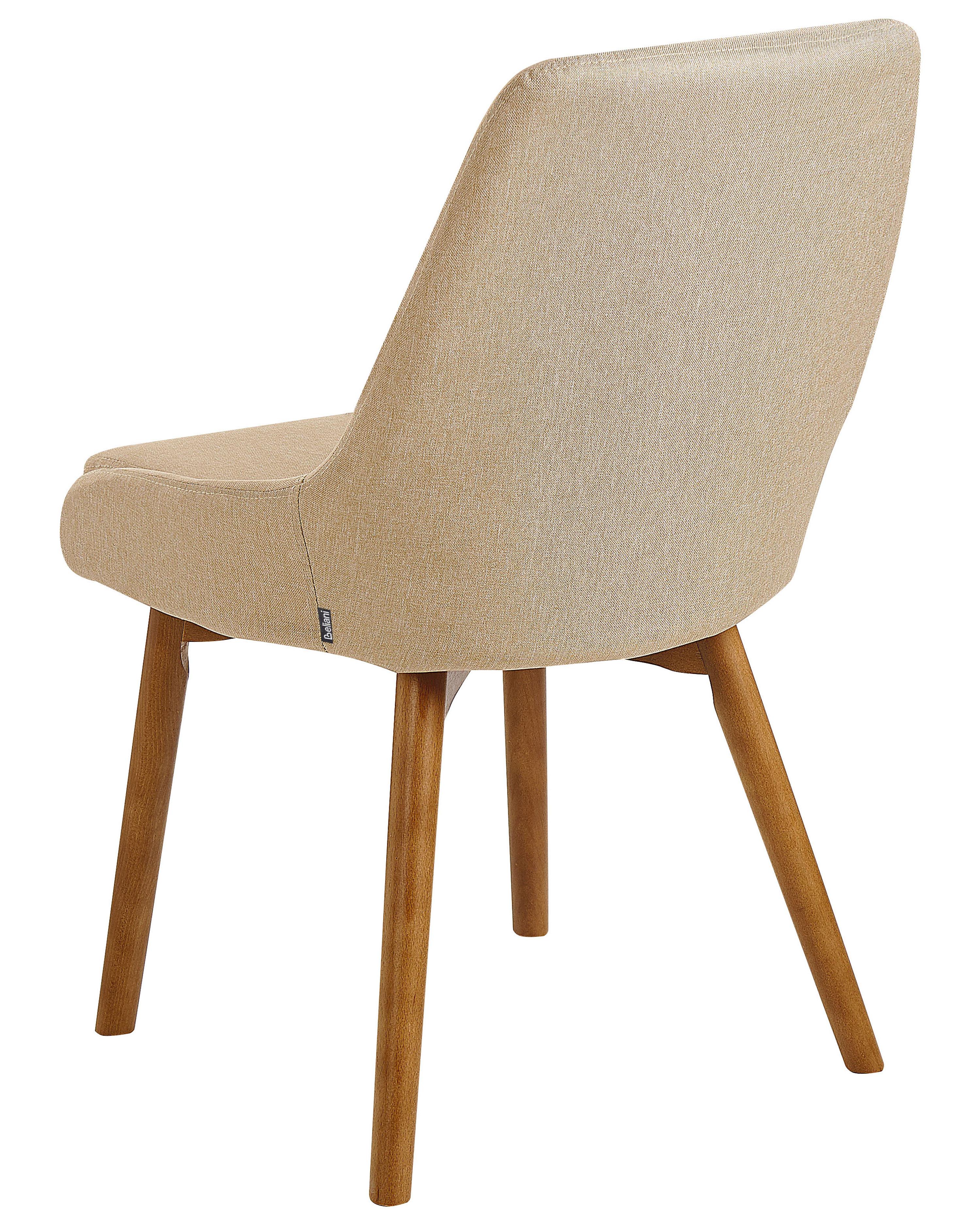 Set van 2 eetkamerstoelen MELFORT Zandbeige