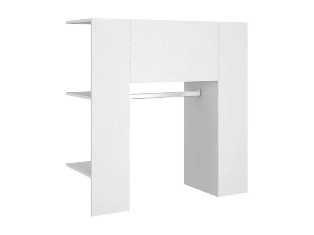 Armoires de couloir 2 pcs blanc Bois d'ingénierie