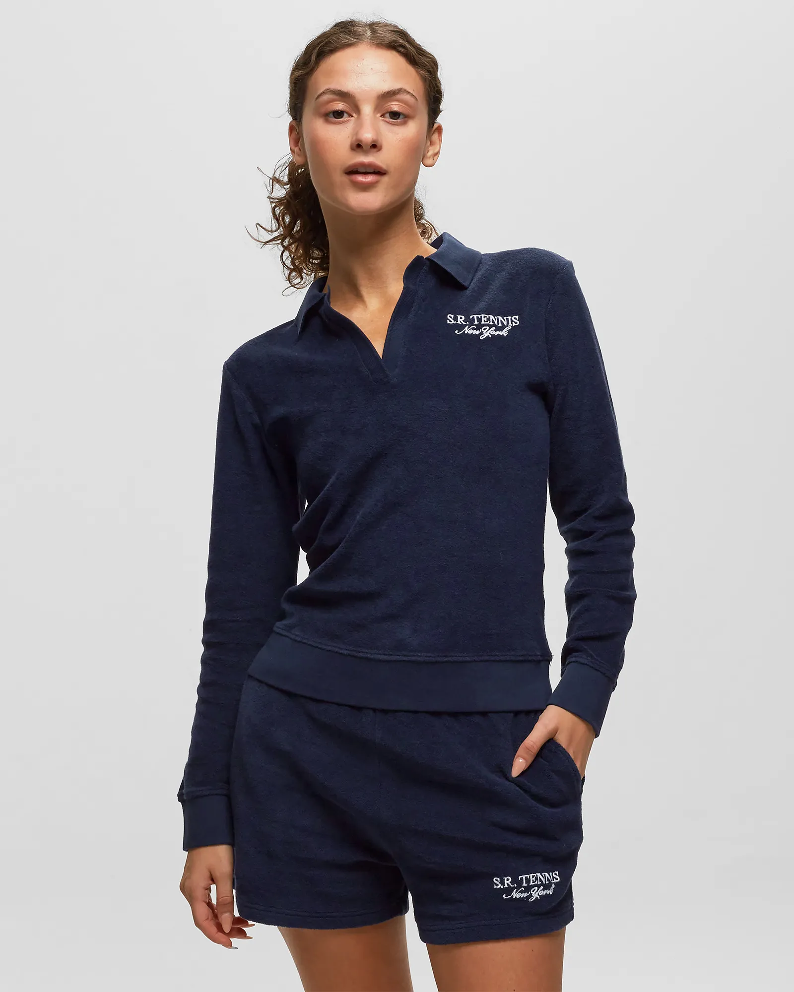 Sporty & Rich SR Sport Ls Terry Polo