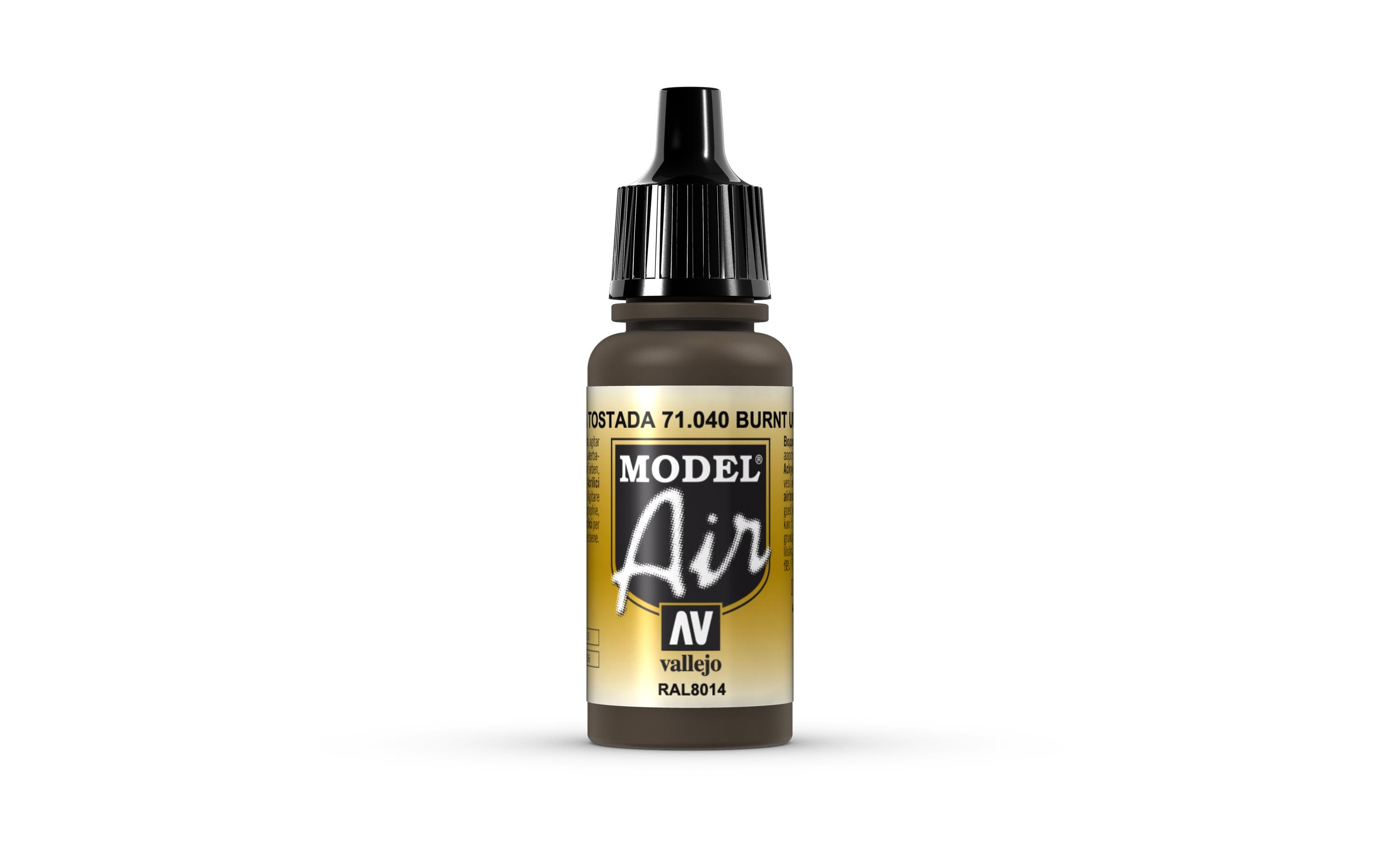 Airbrushfarbe Burnt Umber 17 mlAcryl Model Air Color für Airbrush