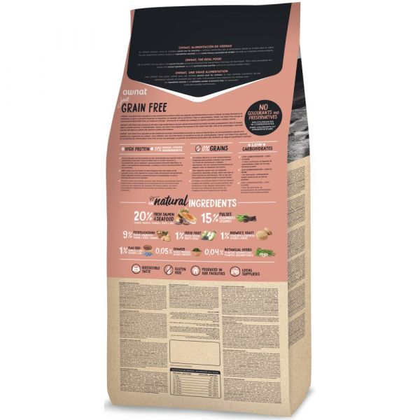 Ownat Just Grain Free Salmon & Seafood 14Kg
