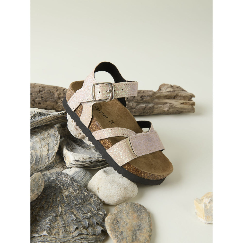 Køb Name It Cloud Dancer Small Glitter Fiona Sandal