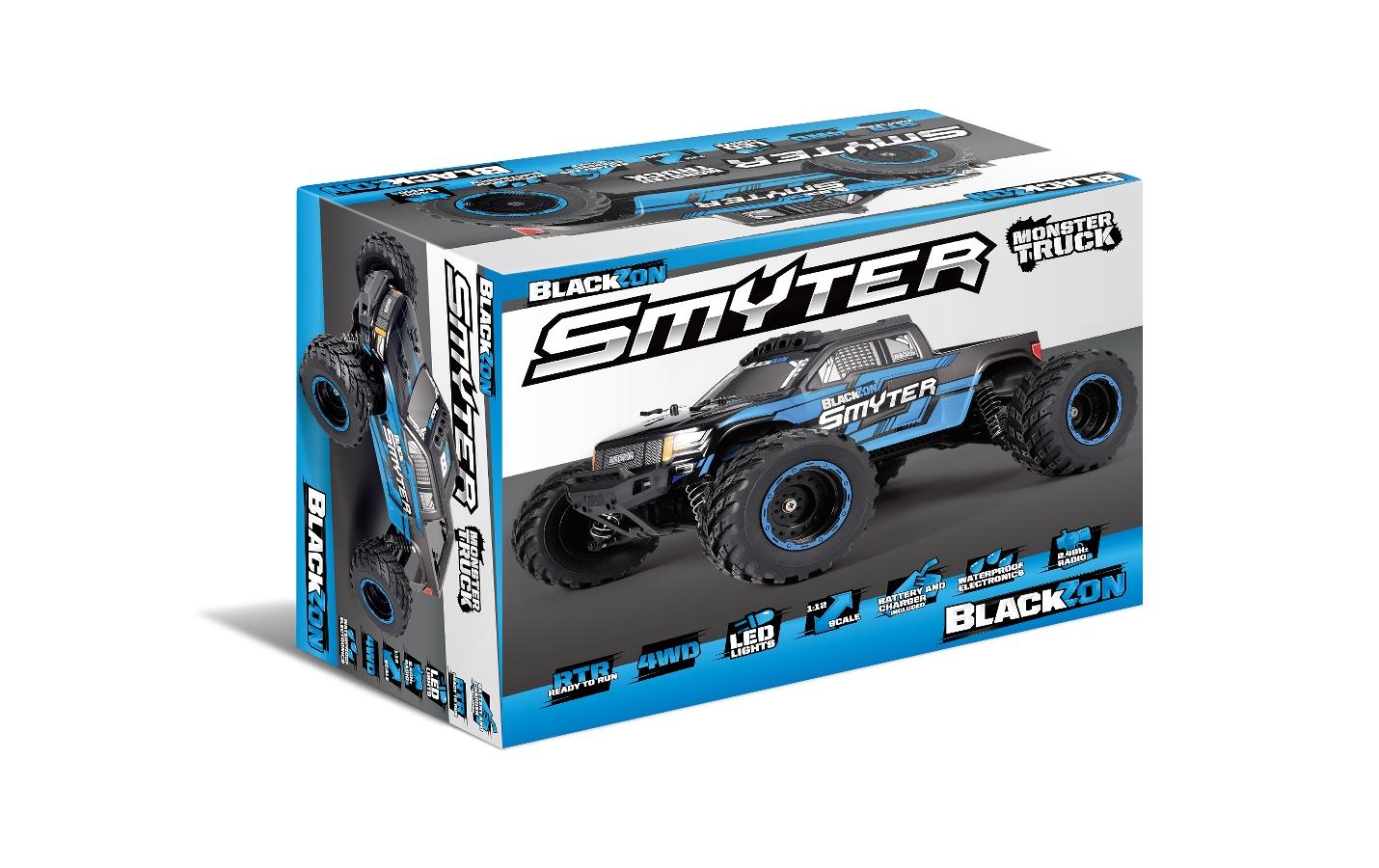 Monster Truck Smyter MT 4WD Blau, RTR, 1:12<br>4WD Off-Road RC-Modellauto im Massstab 1:12 für Einsteiger