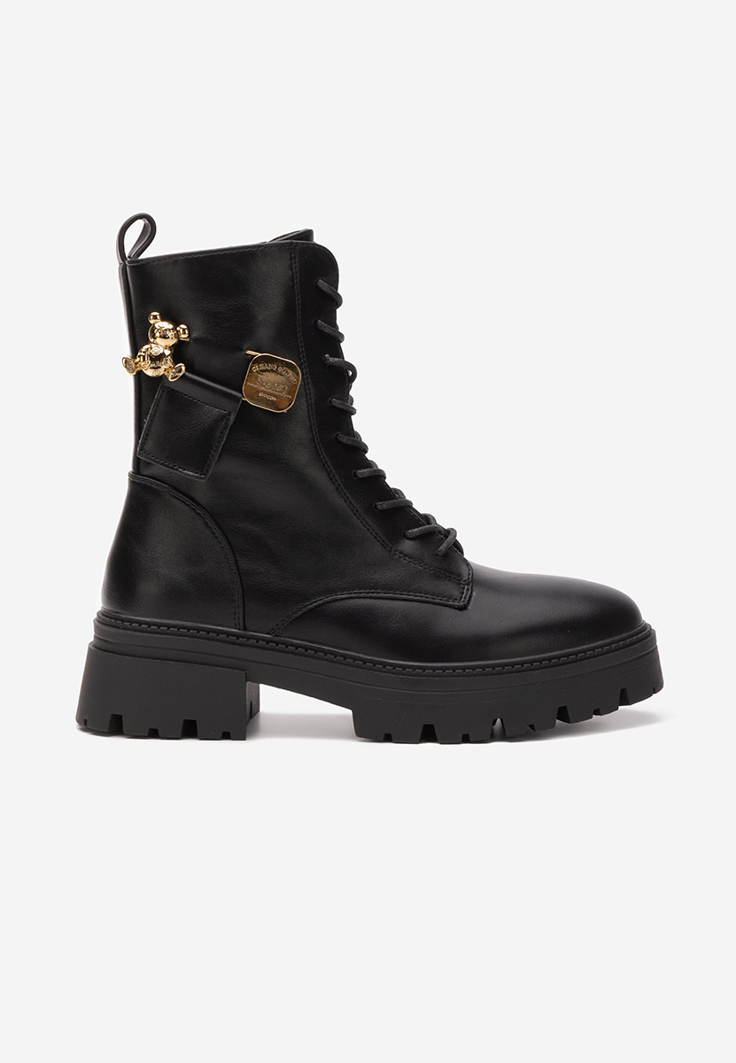 Bottines rangers femme noirs Siaca