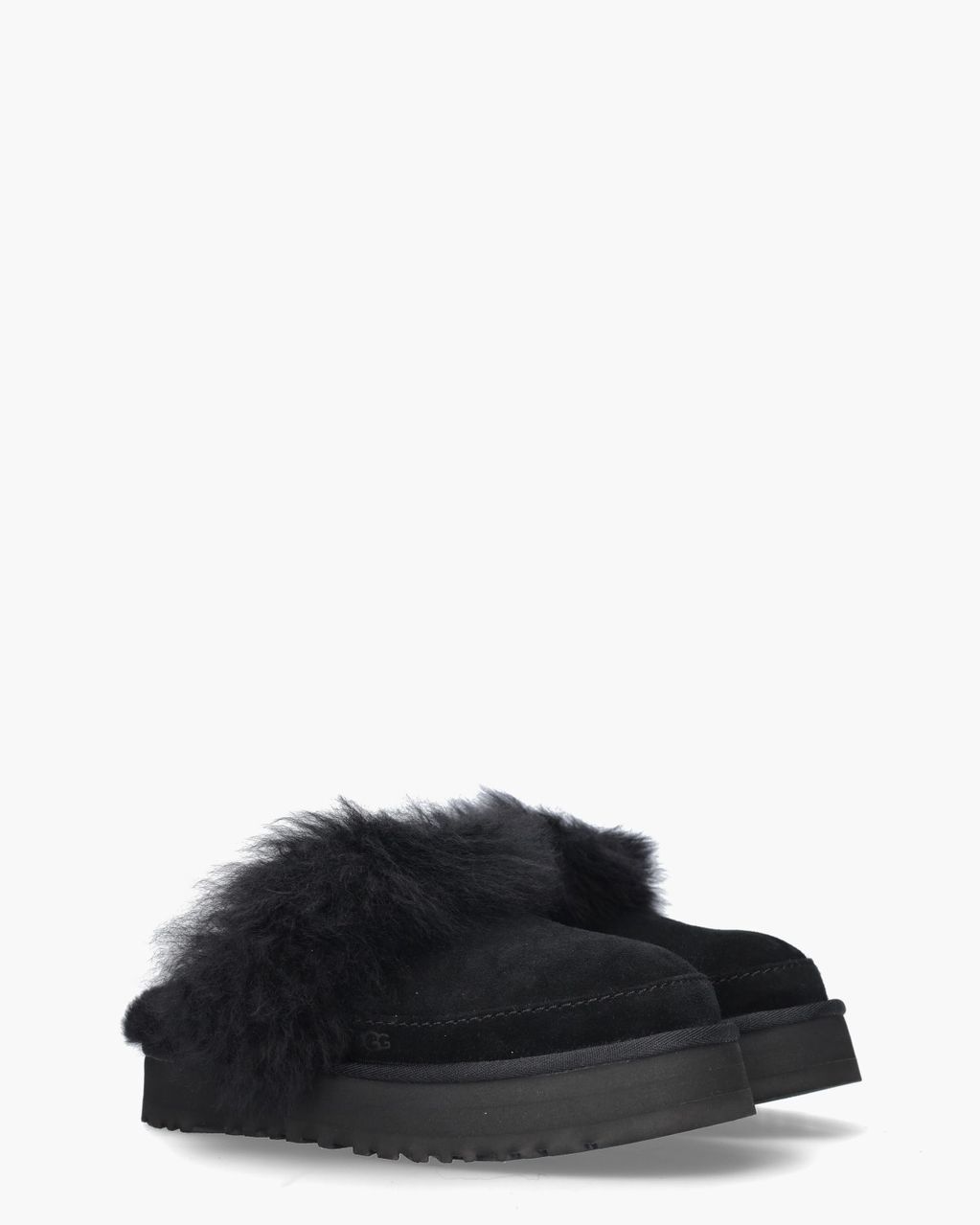 UGG Disquette Chalet Slipper Black Damespantoffels