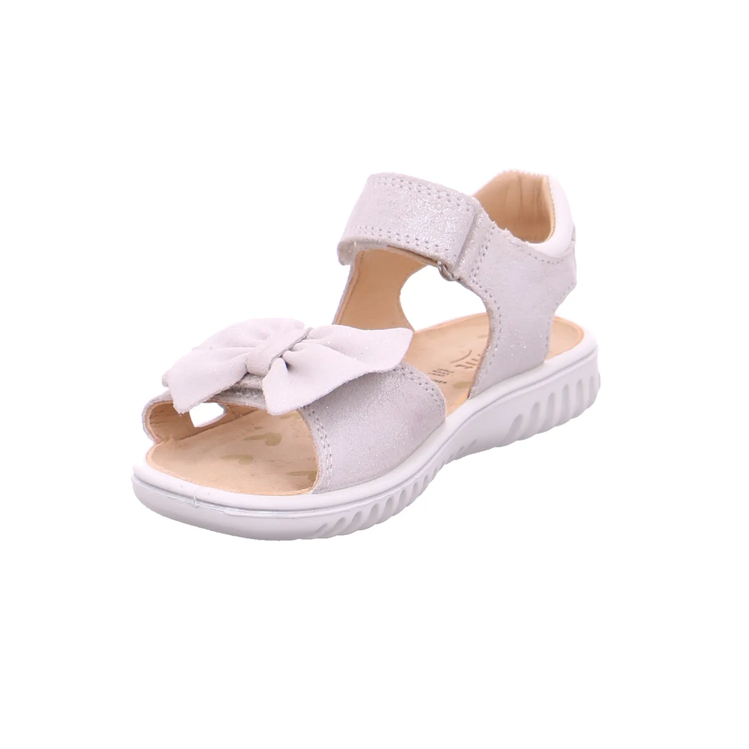 SUPERFIT Kleinkinder-Sandale Weiss Leder  Mädchentraum