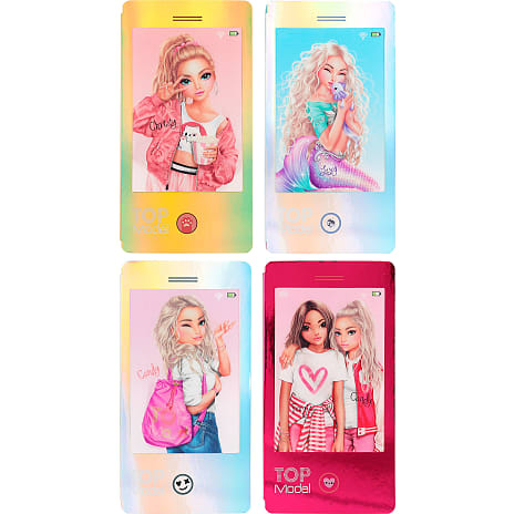 TOPModel notesbog - mobiltelefon – flere varianter - assorteret