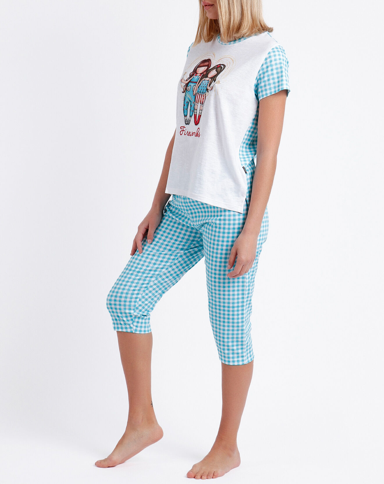 Santoro Gorjuss Pyjama Fireworks T-Shirt & Pantacourt bleu