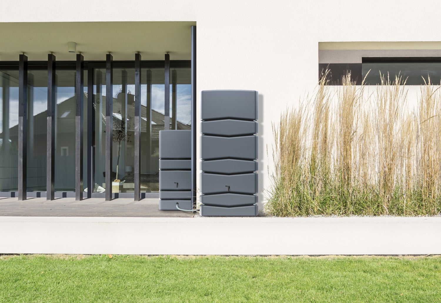 Intratuin regenton Aqua Tower antraciet 650 L