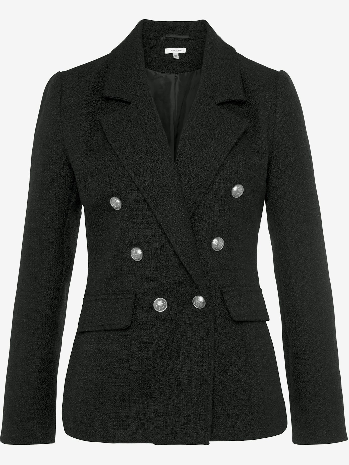 Blazer court col à revers tendance