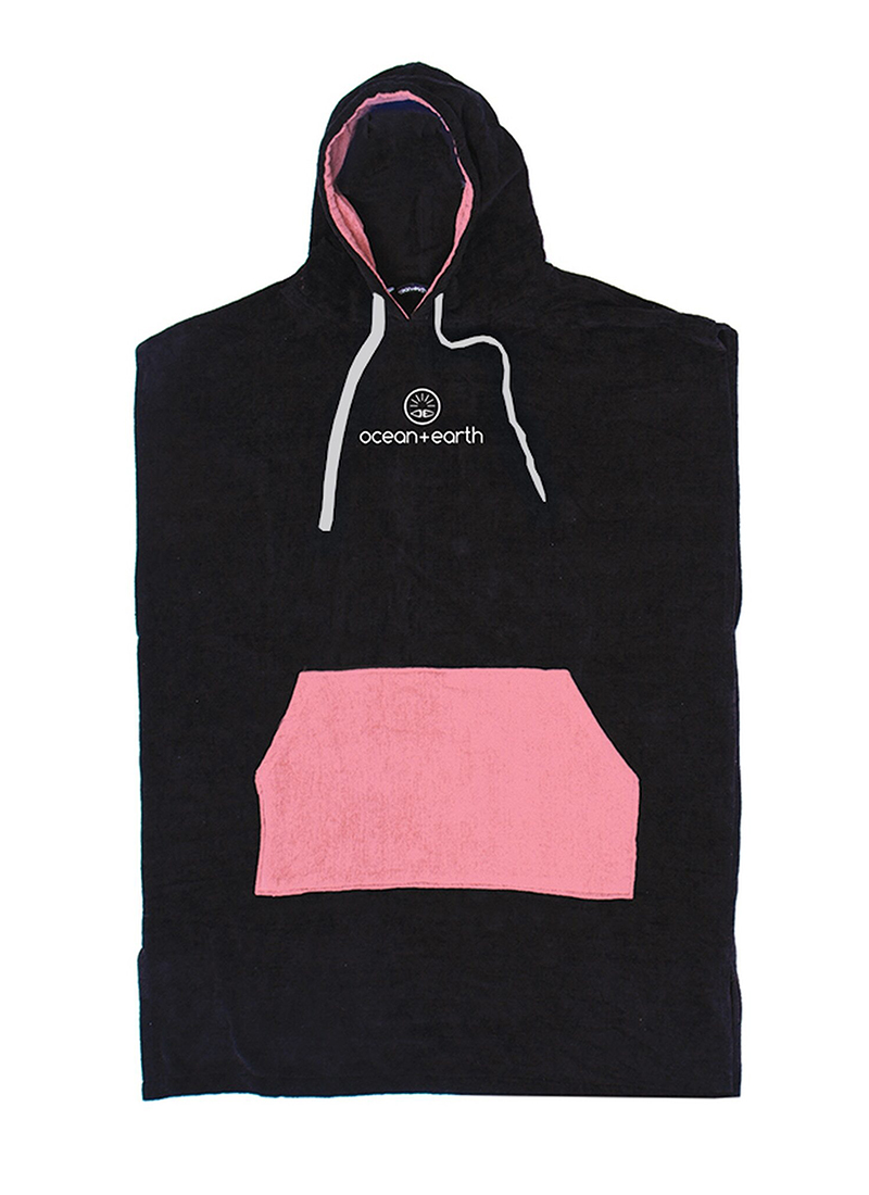 Ocean and earth Ladies Daydream  - poncho Black