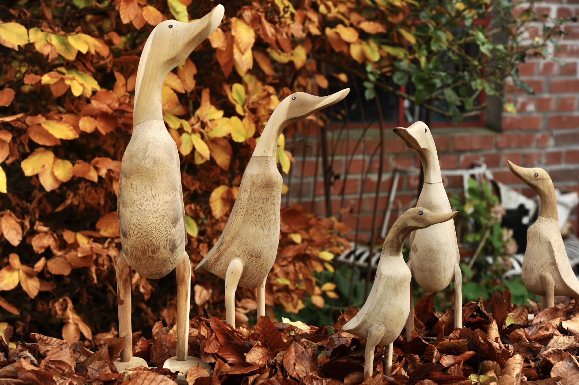 Ente 'Halus' aus Wurzelholz, groß, H ca. 55-60 cm von fischer's lagerhaus
