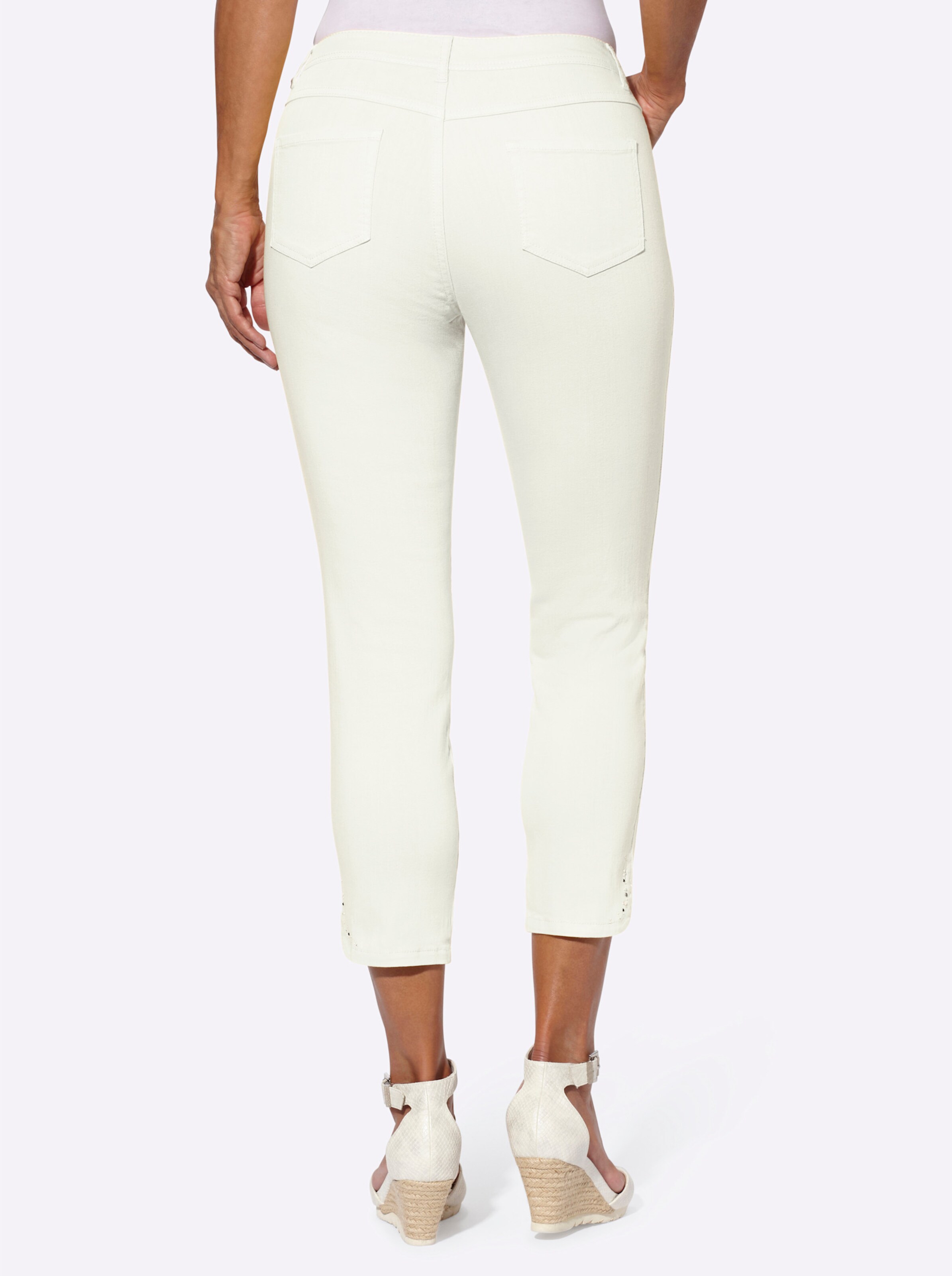 7/8-Jeans in ecru