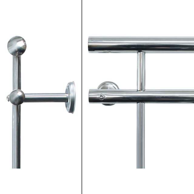 Fransk altan sprosser rækværk rustfrit stål bar rækværk 156 x 90 cm
