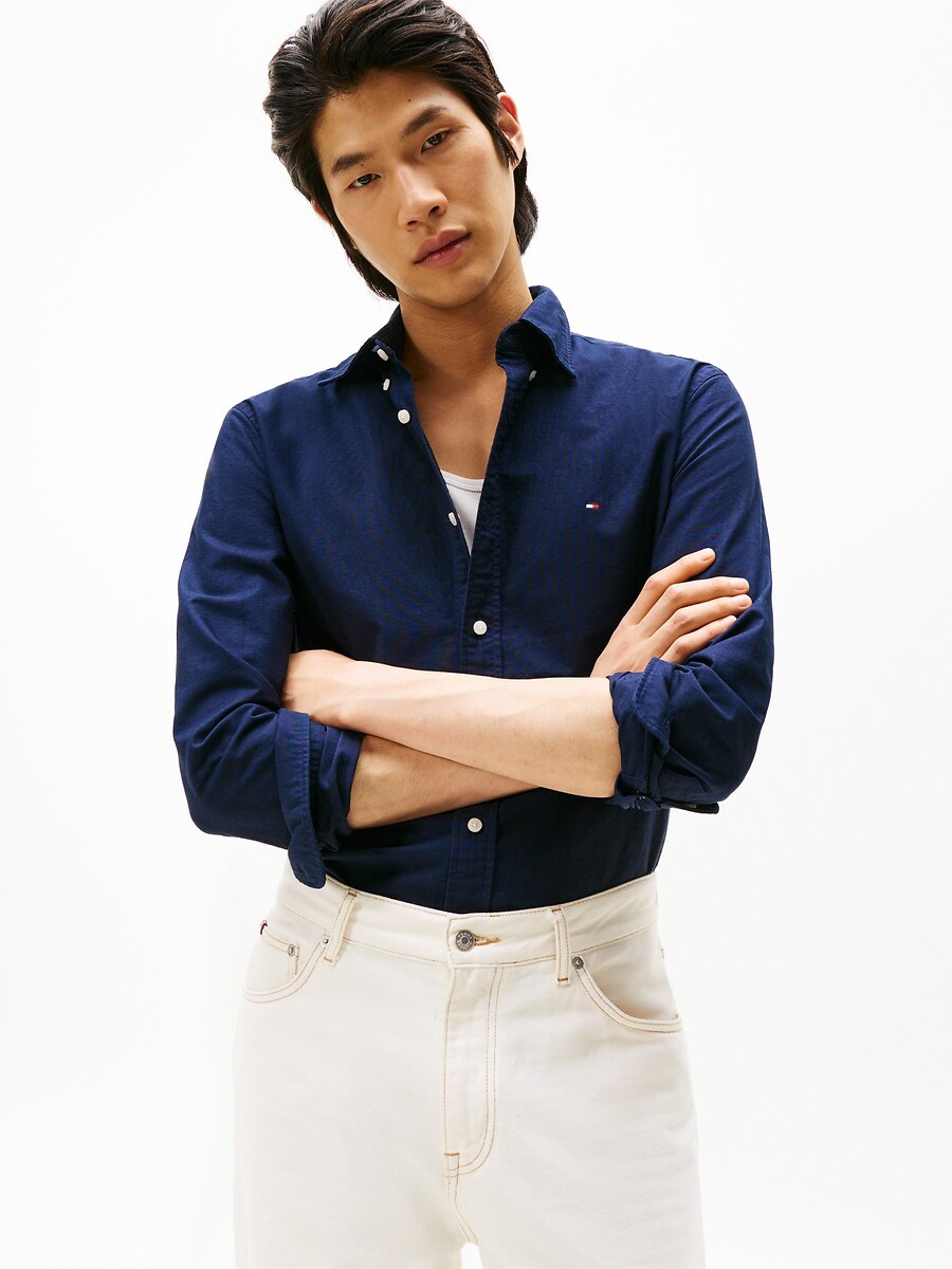 TOMMY HILFIGER<br>Camisa Oxford reta