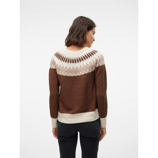 Vero Moda Simone Nordic Striktrøje, Pinecone, M