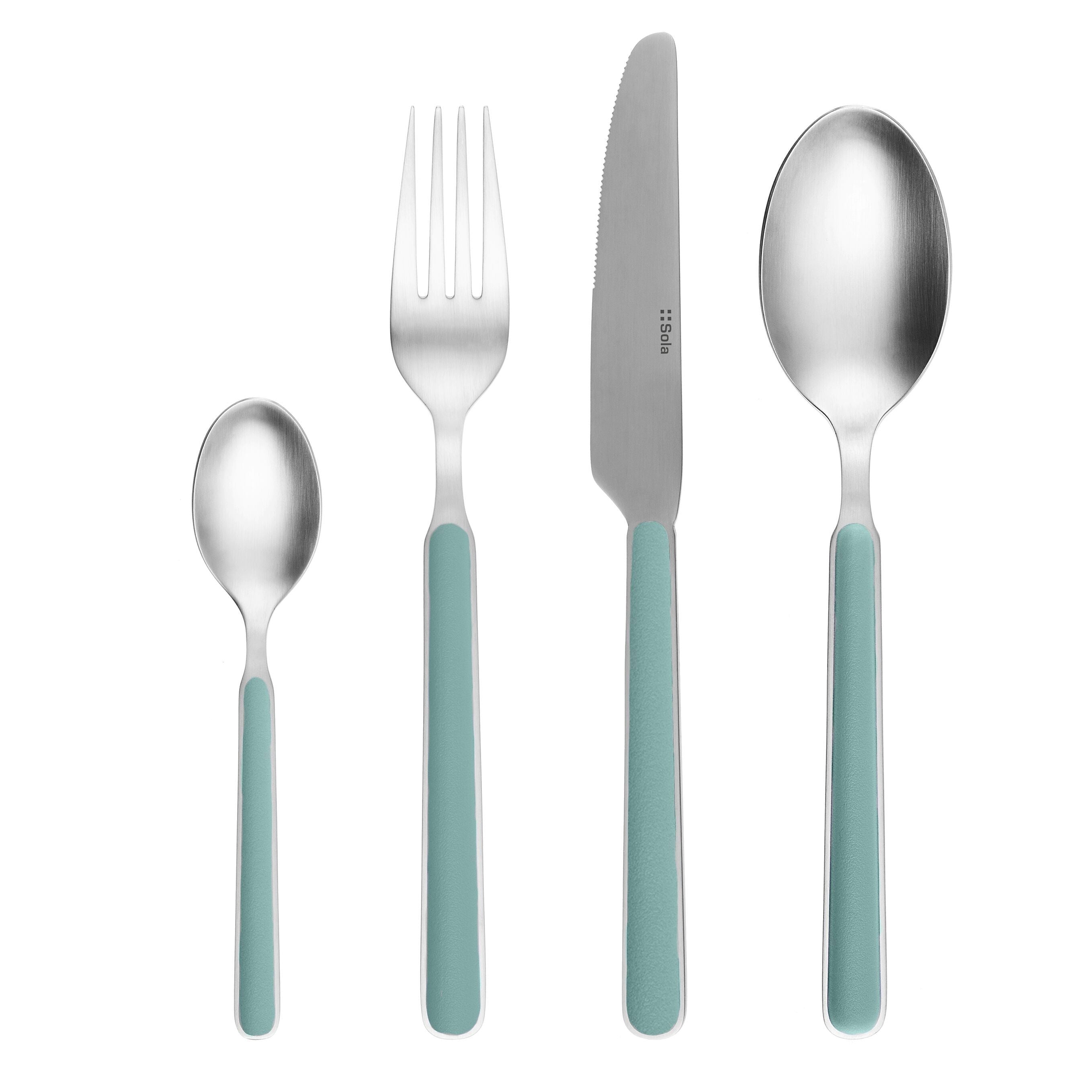 GALLERY BESTECKSET 16TLG. LIGHT PETROL - Mint