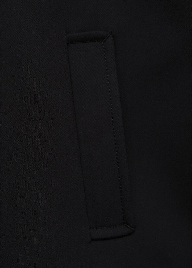 MANGO Cotton jacket with shirt collar Black