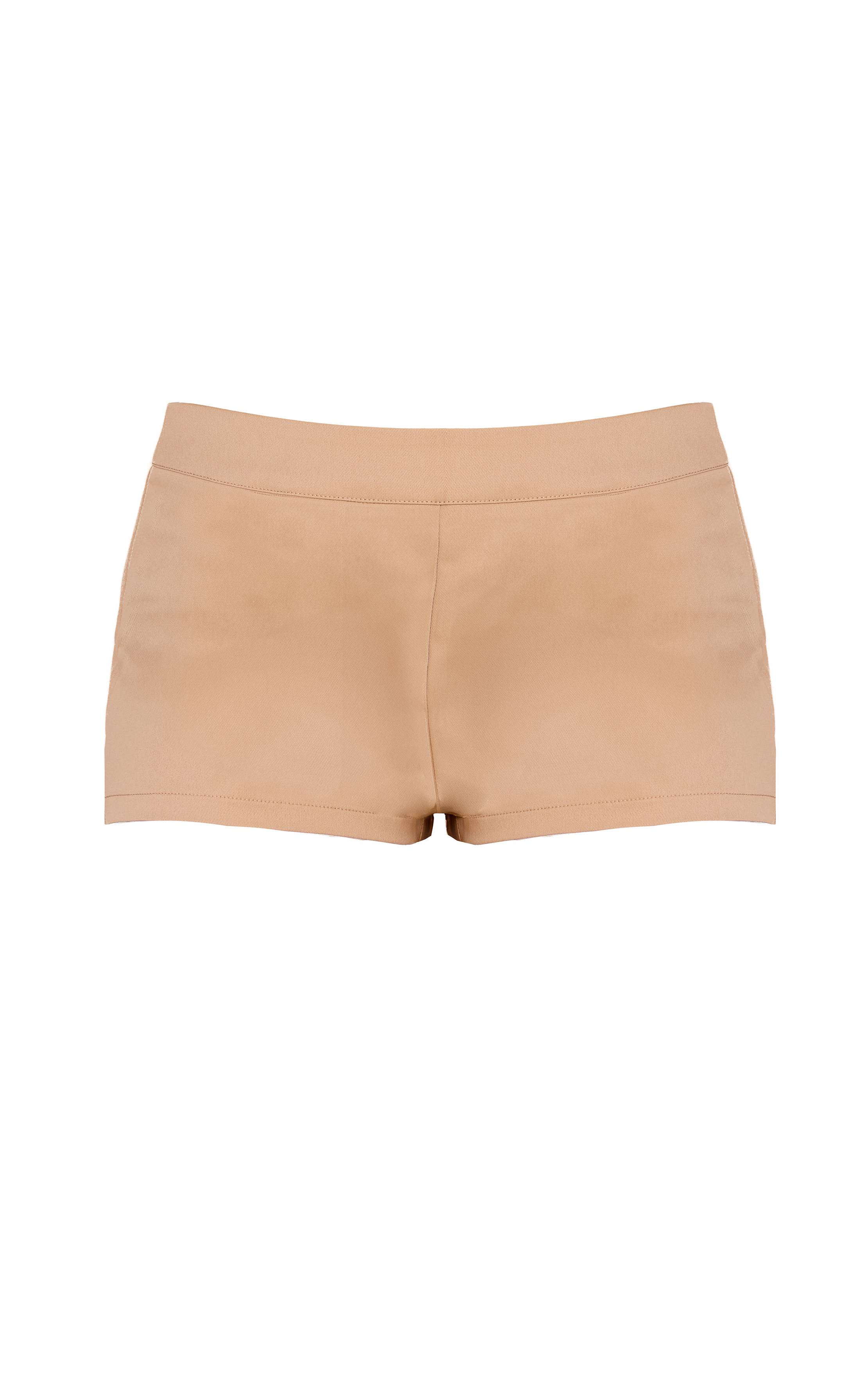 Sable Short Mini Tissé Ajusté