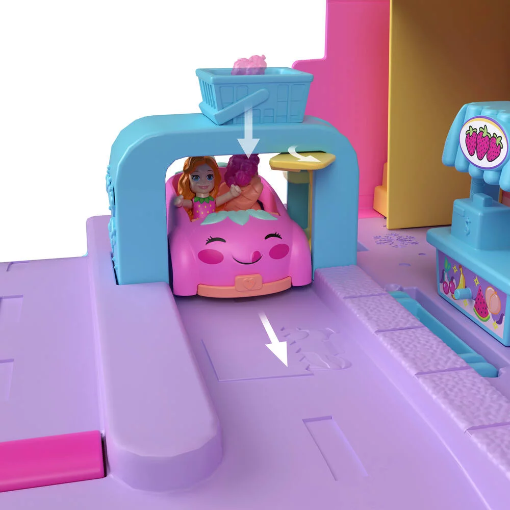 POLLY POCKET - COFFRET LE MARCHE DE POLLYVILLE
