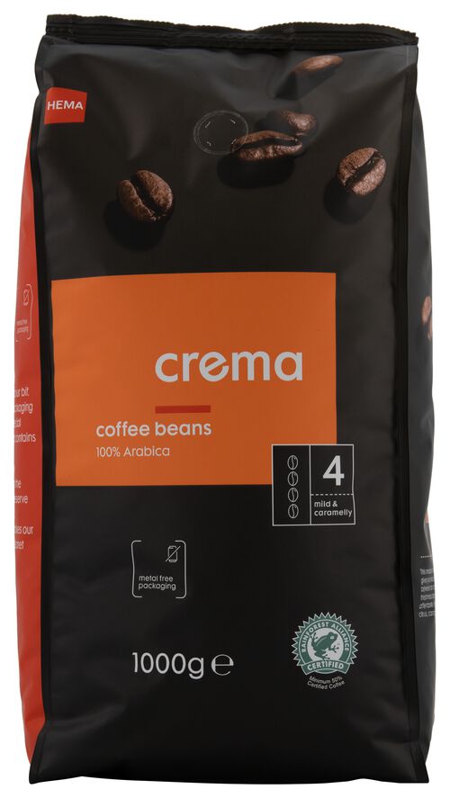 grains de café crema - 1000 g