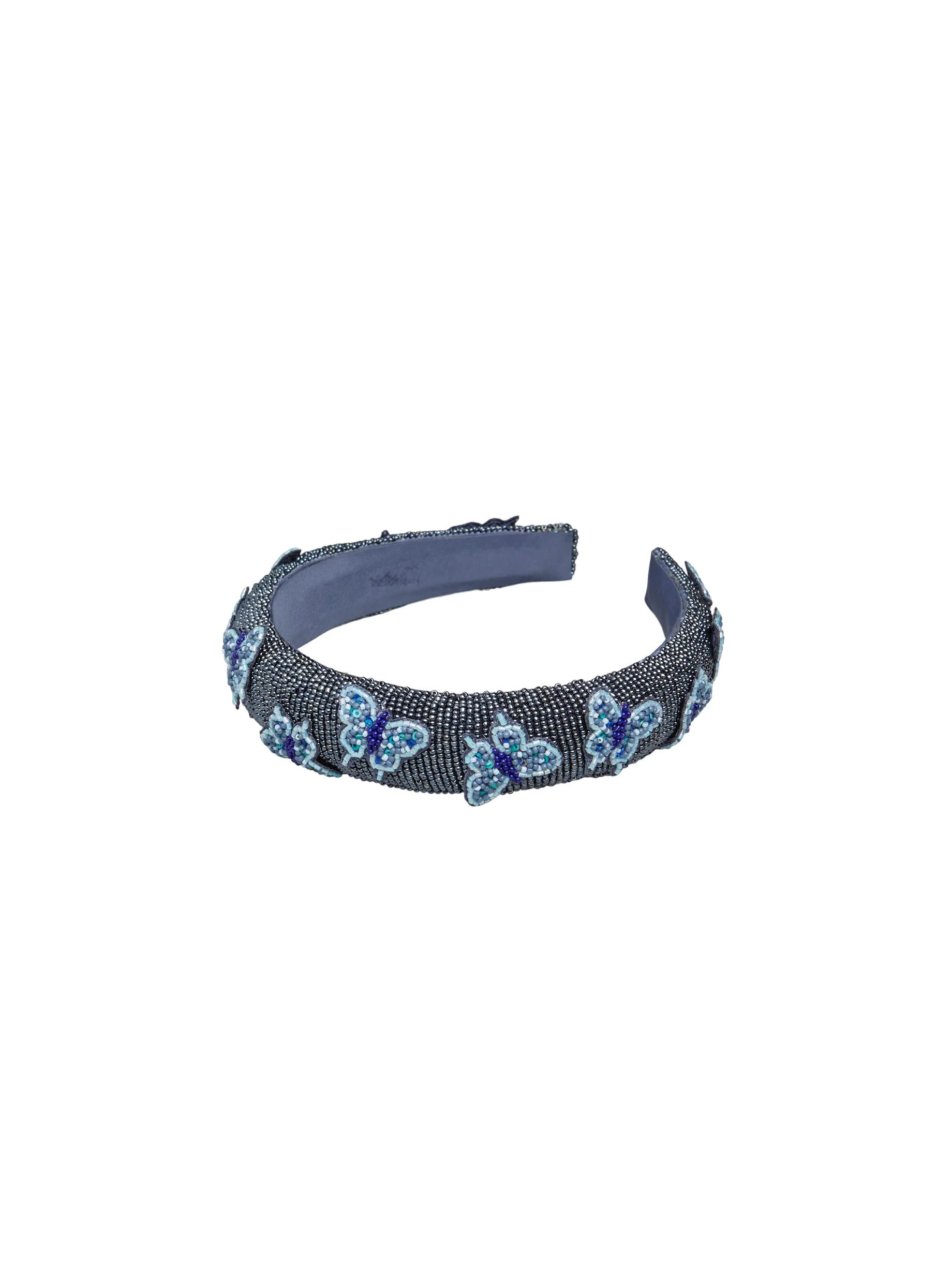 Becksöndergaard  Adonia Midi Beaded hårbøjle - Sargasso Sea Blue