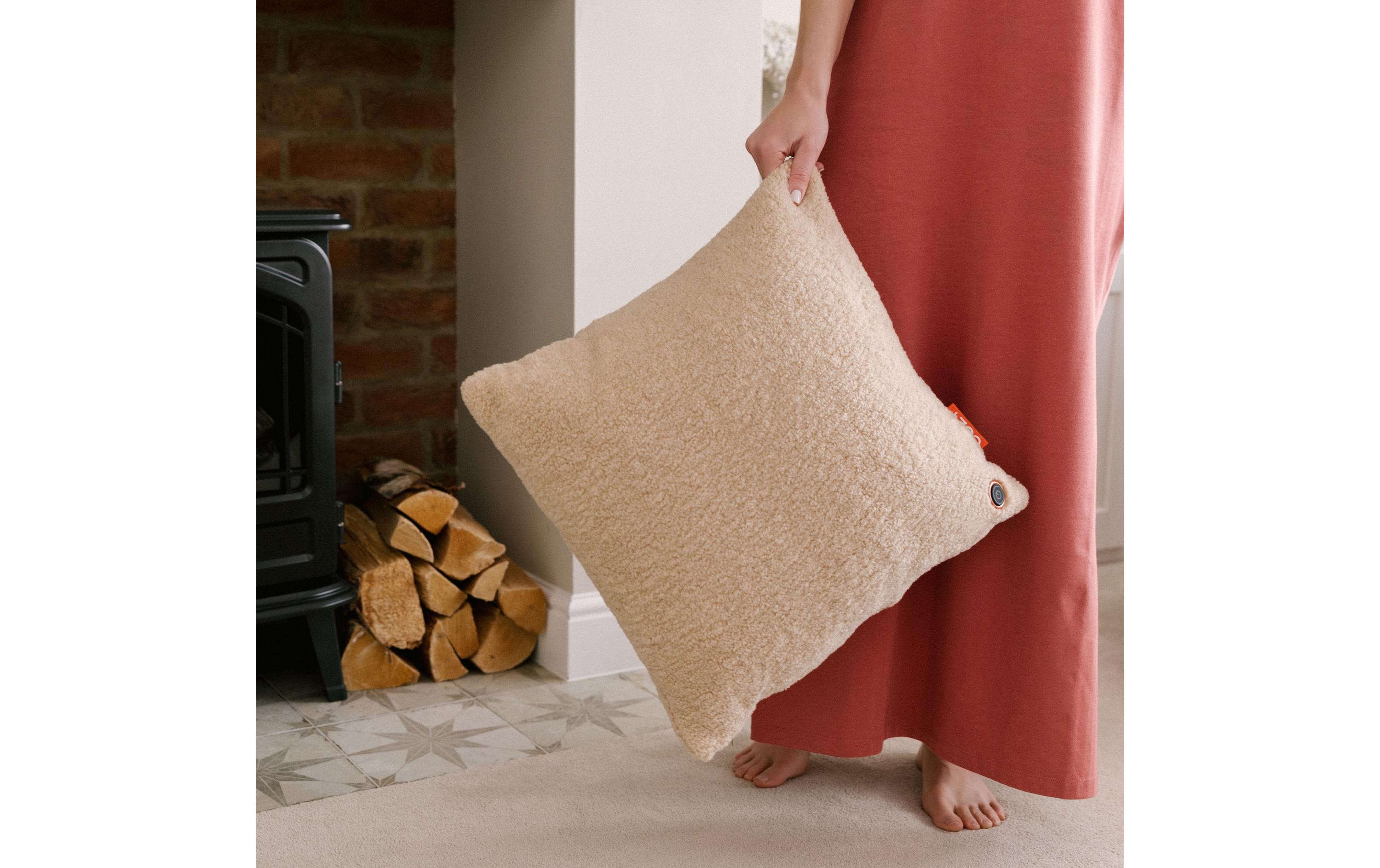 Heizkissen Cozy Una Wooly Akkubetrieb, BeigeWärmekissen für mehr Komfort und Wärme