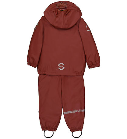 Mikk-Line Regenkleidung m. Thermo/Träger - PU - Rec Warm - Henna