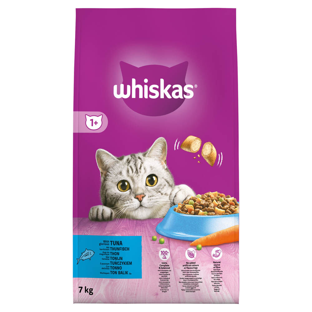Whiskas Adult - Kattenvoer - 7 Kilogram - tonijn