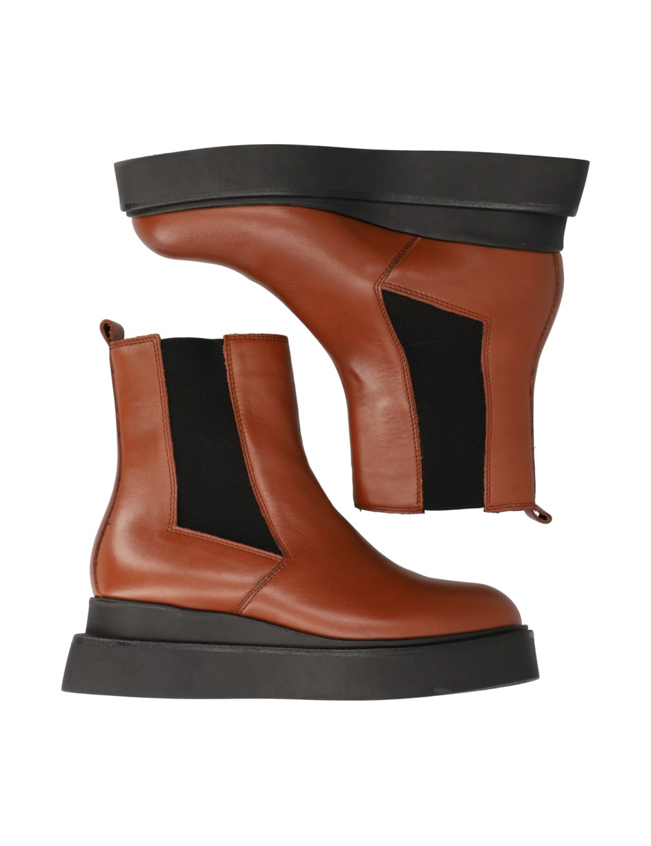 Glattleder Chelsea Boot