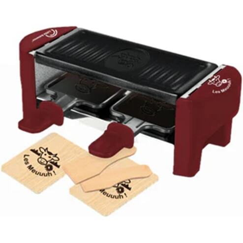 LITTLE BALANCE Raclette Multifonction Raclette 2 personnes piment