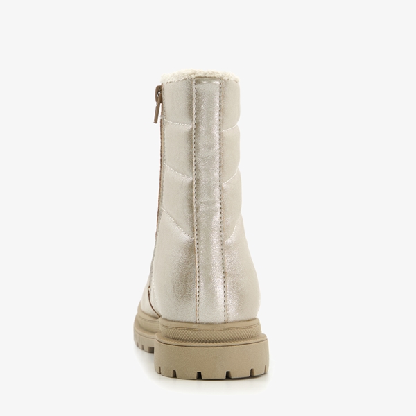 Blue Box meisjes boots goudkleurig met voering