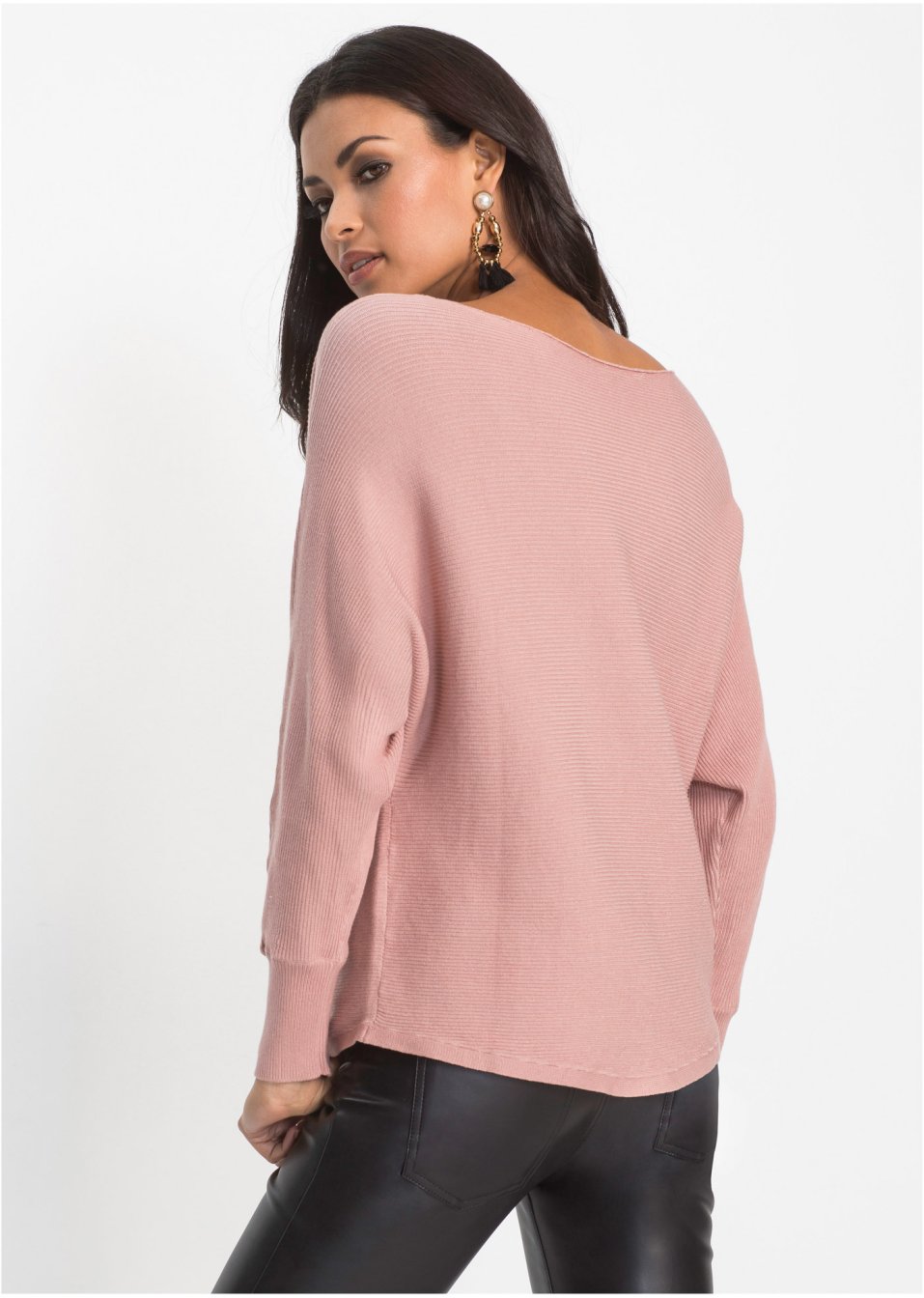 Pull oversize côtelé