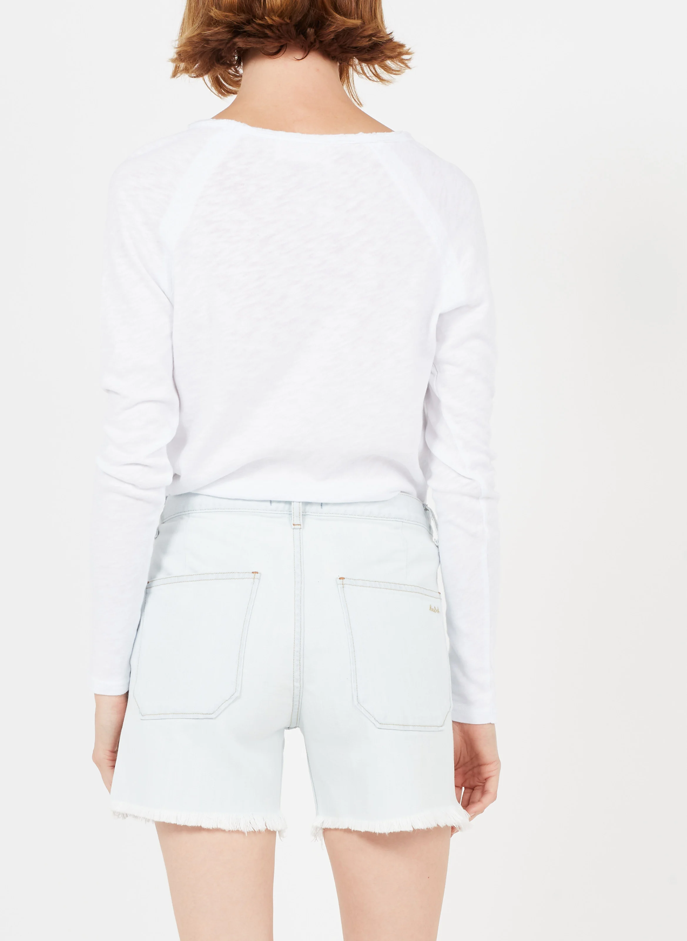 SONOMA - Tee-shirt à col bateau en coton | Blanc