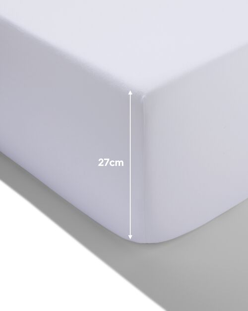 drap-housse percale 180x200 blanc