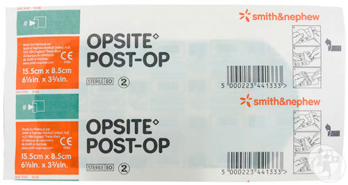 Smith&Nephew Opsite Post-Op Pansement Adhésif Avec Compresse Centrale 15,5x8,5cm Pièce 1 (66000712)