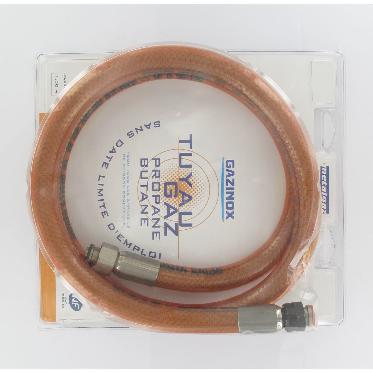 Flexible pour butane 1,50 m Gazinox Fackelmann