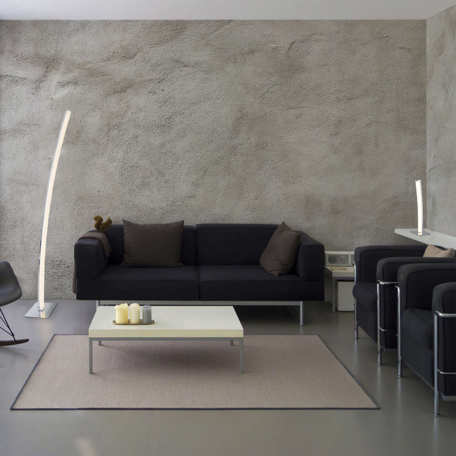 LED-Tischleuchte DUBAI - chromfarben - dimmbar