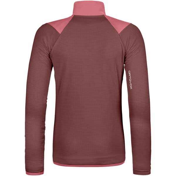Veste polaire randonnée ORTOVOX FLEECE GRID JACKET W MOUNTAIN ROSE