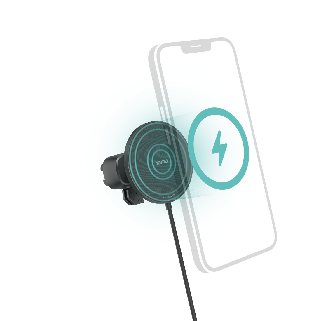(15W) MagCharge Car FC15 Auto KFZ USB C MagSafe Ladegerät (00201697) - Schwarz