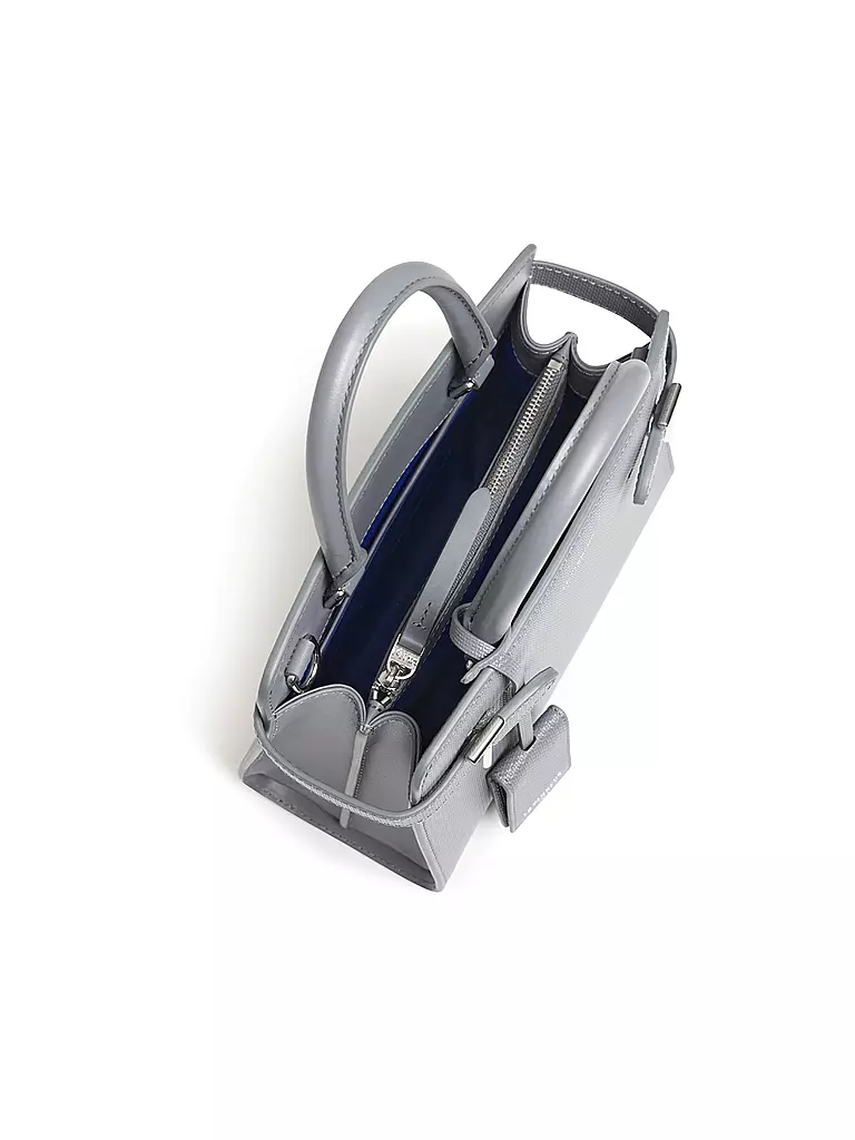 LE TANNEUR Ledertasche - Henkeltasche EMILIE Small grau
