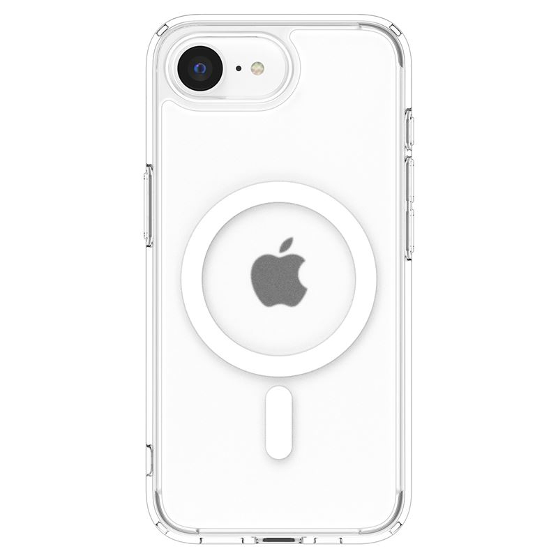 iPhone 16e Ultra Hybrid MagSafe Hülle TPU Bumper Acryl Rückseite Air Cushion Fallschutz (ACS09145) - Frost White (Matt)