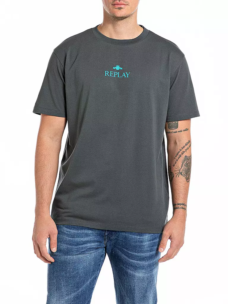 REPLAY T-Shirt  grau