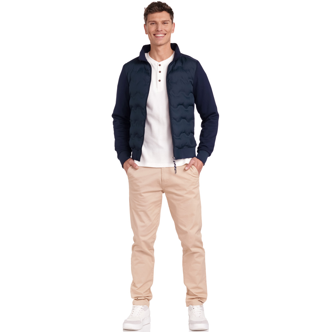 VanVaan Herren Jacke mit gesteppter Front dunkelblau