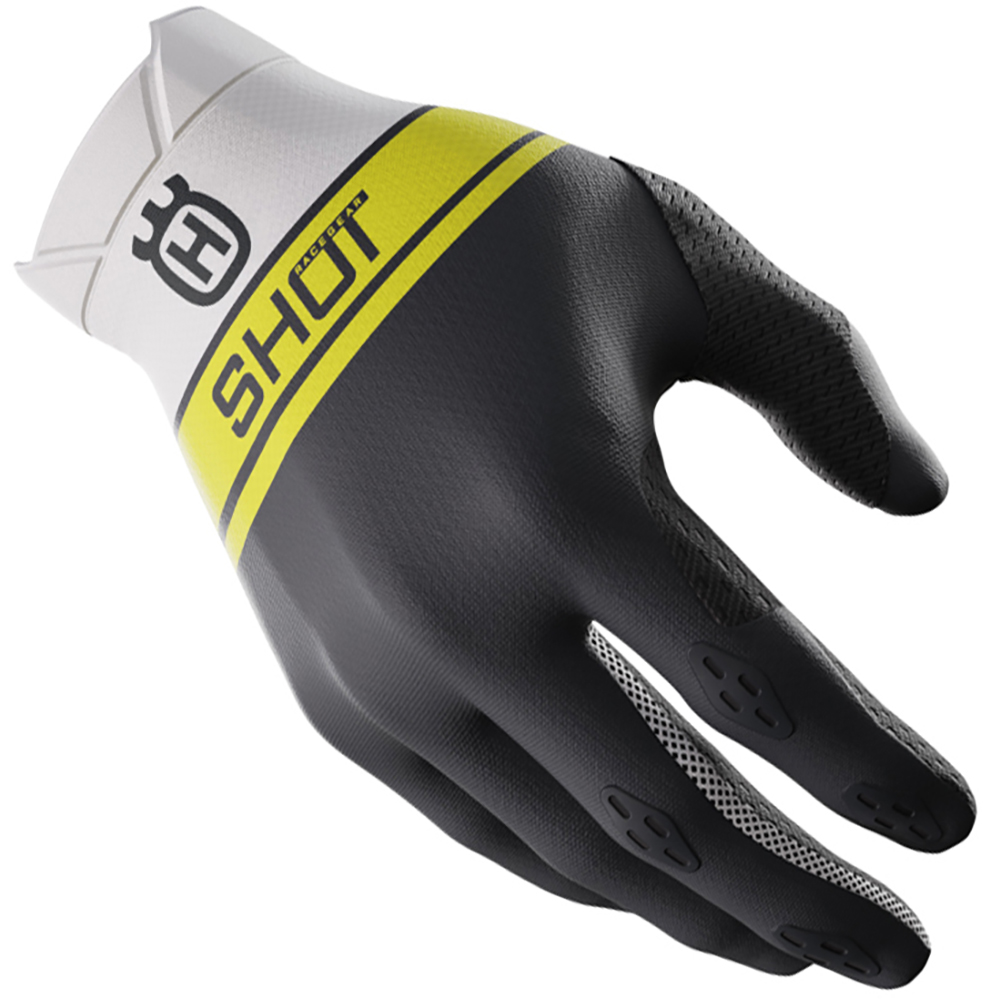 Shot - Gants Lite Husqvarna 2024 - Edition limitée Noir / Blanc