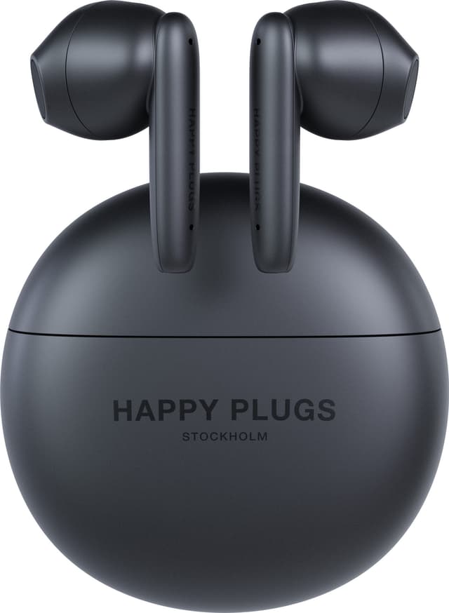 Happy Plugs Joy Lite helt trådløse in-ear høretelefoner (sort)