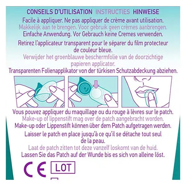Adesivos Compeed para herpes labial e laringite herpética (15 unidades)