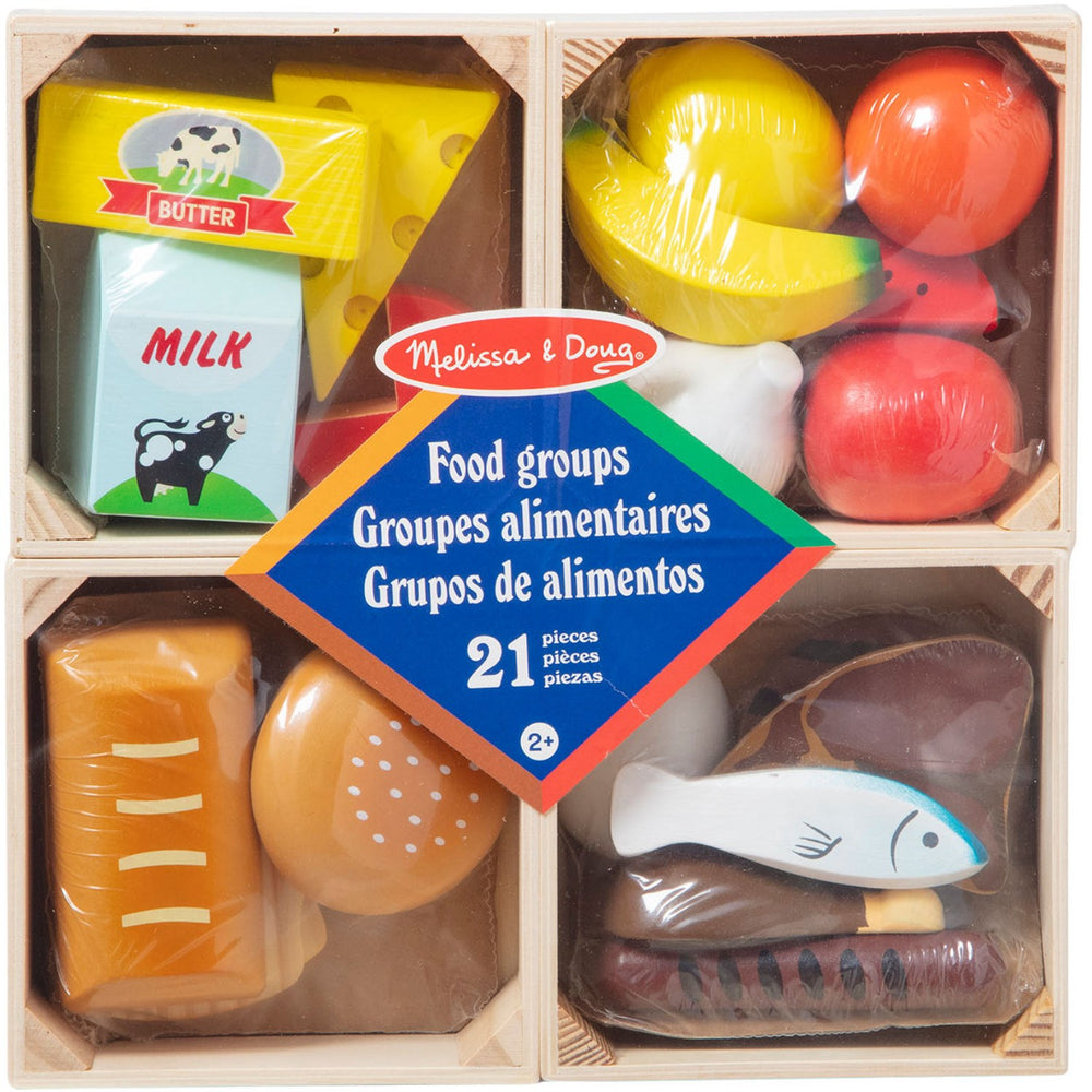 Køb Melissa & Doug Multifarvet Wooden Food Playset Food Groups