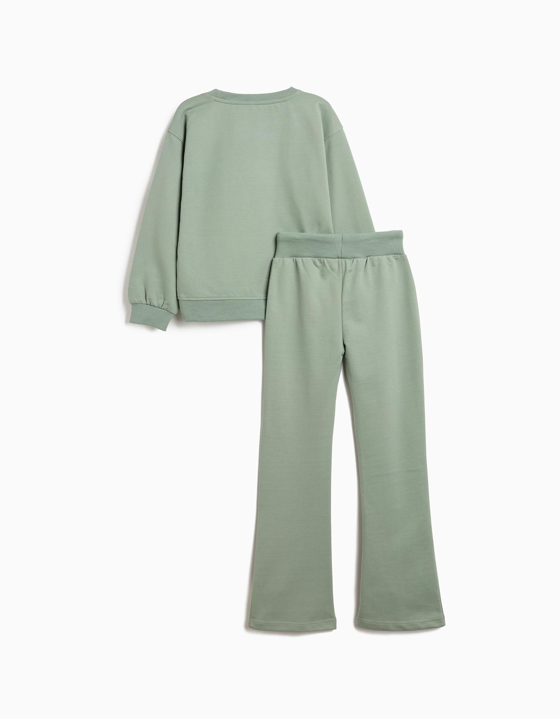Conjunto de Jogging Felpa, Menina, Verde